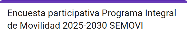 Encuesta Movilidad